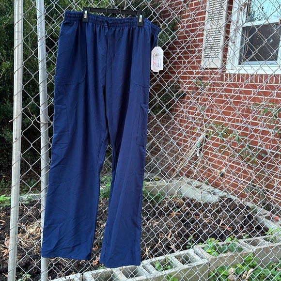 NWT Scrubaid Blue Tapered Fit Four Way Stretch Scrub Pants Nursing Uniform 2XL - Picture 2 of 16